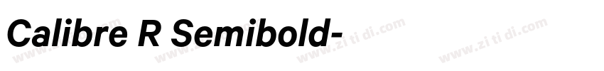 Calibre R Semibold字体转换
